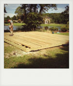 Decking for summer house. Liss, Hampshire